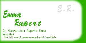 emma rupert business card